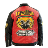 WATSON ITALIA WORLD CHAMPIONS MOTO RACING JACKET (BLACK/RED)