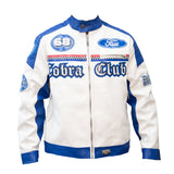 WATSON COBRA CLUB MOTO RACING JACKET (WHITE)