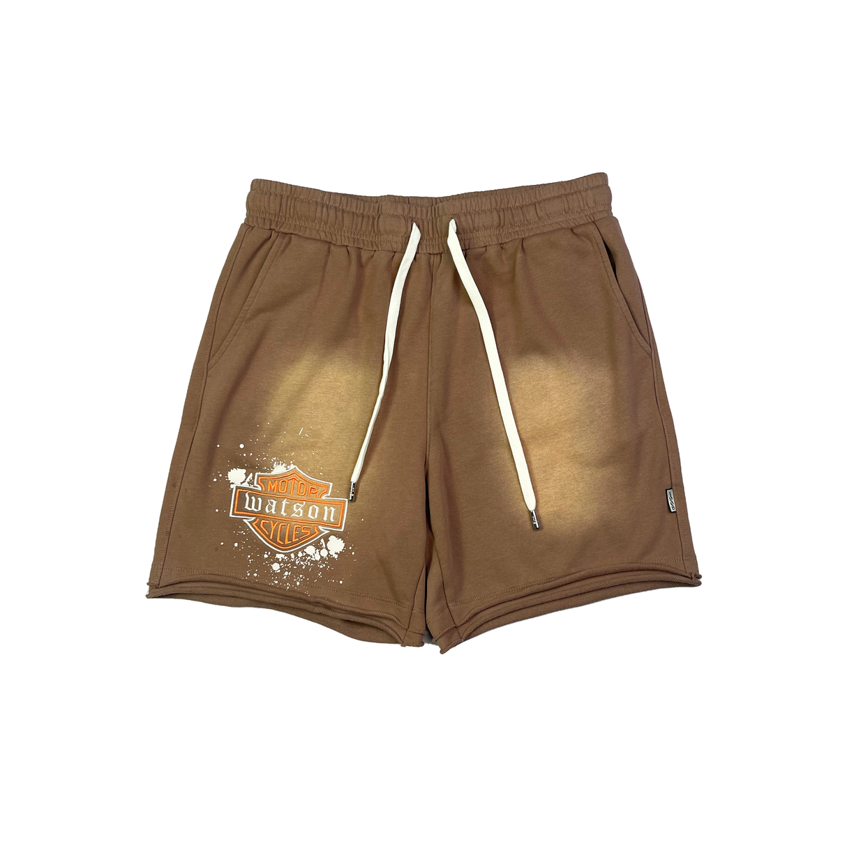 WATSON MOTOR CYCLES COTTON SHORTS (BROWN)