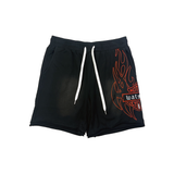 WATSON MOTOCYCLES COTTON SHORTS (BLACK)