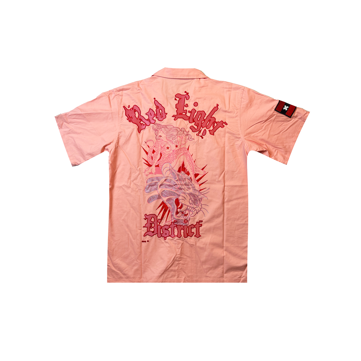 WATSON RED LIGHT DISTRICT WORK SHIRT (SALMON)