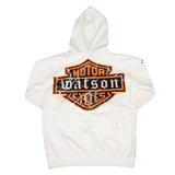 WATSON MOTOR CYCLES FULL ZIP HOODIE (CREAM)