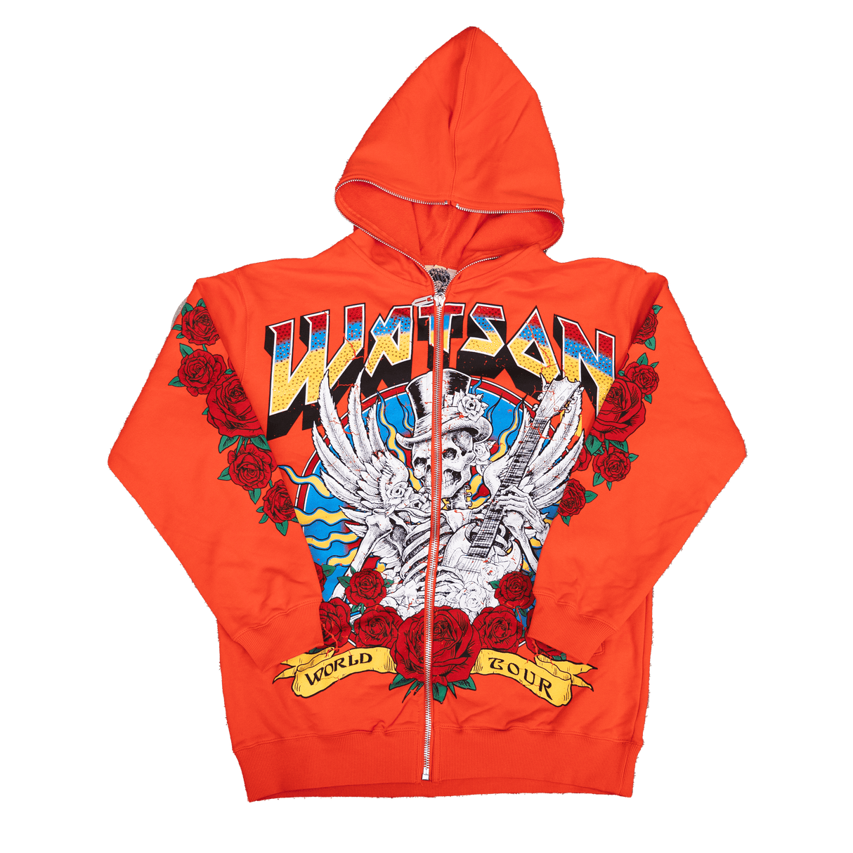 WATSON WORLD TOUR FULL ZIP HOODIE (RED)