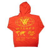 WATSON WORLD TOUR FULL ZIP HOODIE (RED)