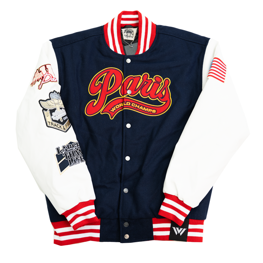 WATSON PARIS WORLD CHAMPIONS VARSITY JACKET (BLUE)