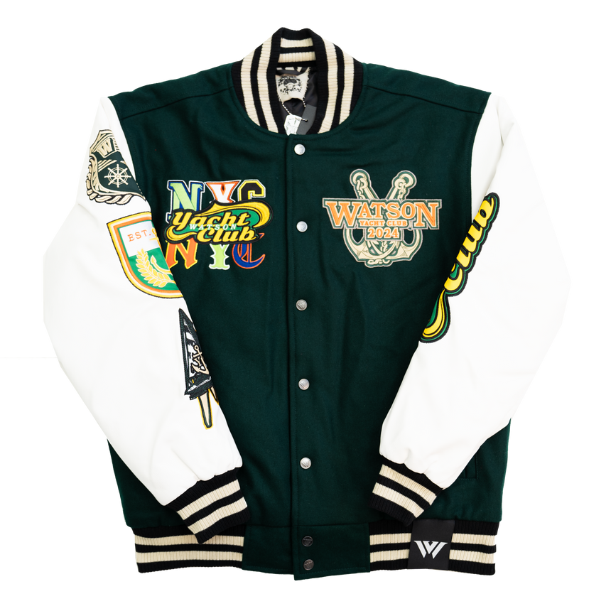 WATSON YACHT CLUB VARSITY JACKET (GREEN)