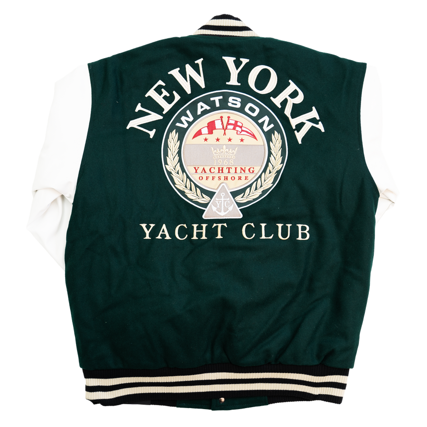 WATSON YACHT CLUB VARSITY JACKET (GREEN)