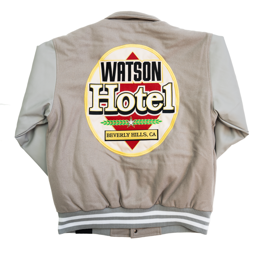 WATSON HOTEL VARSITY JACKET (GRAY)