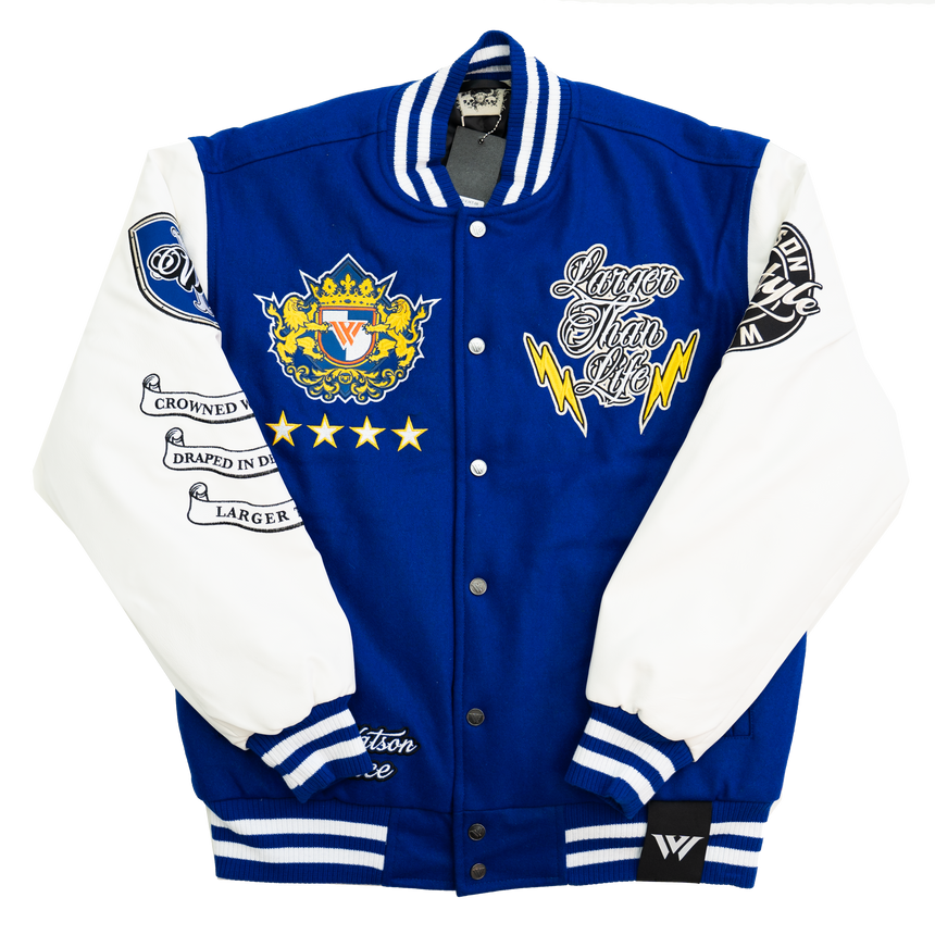 WATSON PALACE VARSITY JACKET (ROYAL)