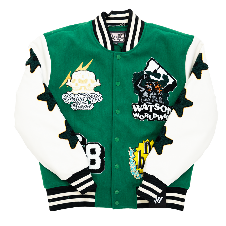 WATSON UNITED WE STAND VARSITY JACKET (GREEN)