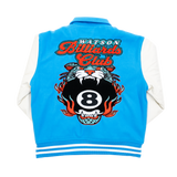 WATSON BILLIARDS CLUB VARSITY JACKET (ICE BLUE)