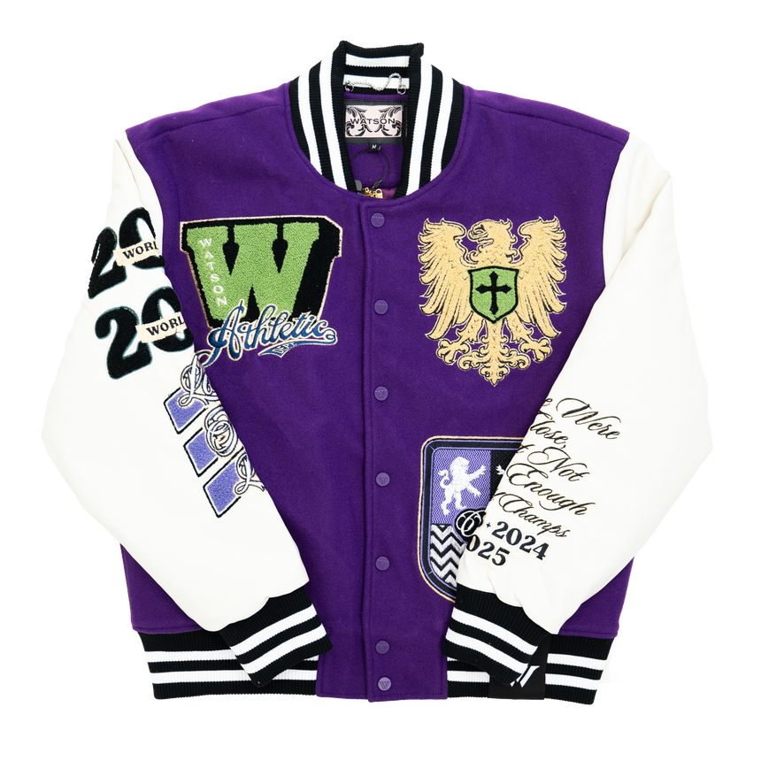 WATSON ATHLETIC DEPARTMENT VARSITY JACKET (PURPLE)