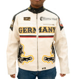 WATSON SPYDER SOCIETY MOTO RACING JACKET (BLACK/IVORY)