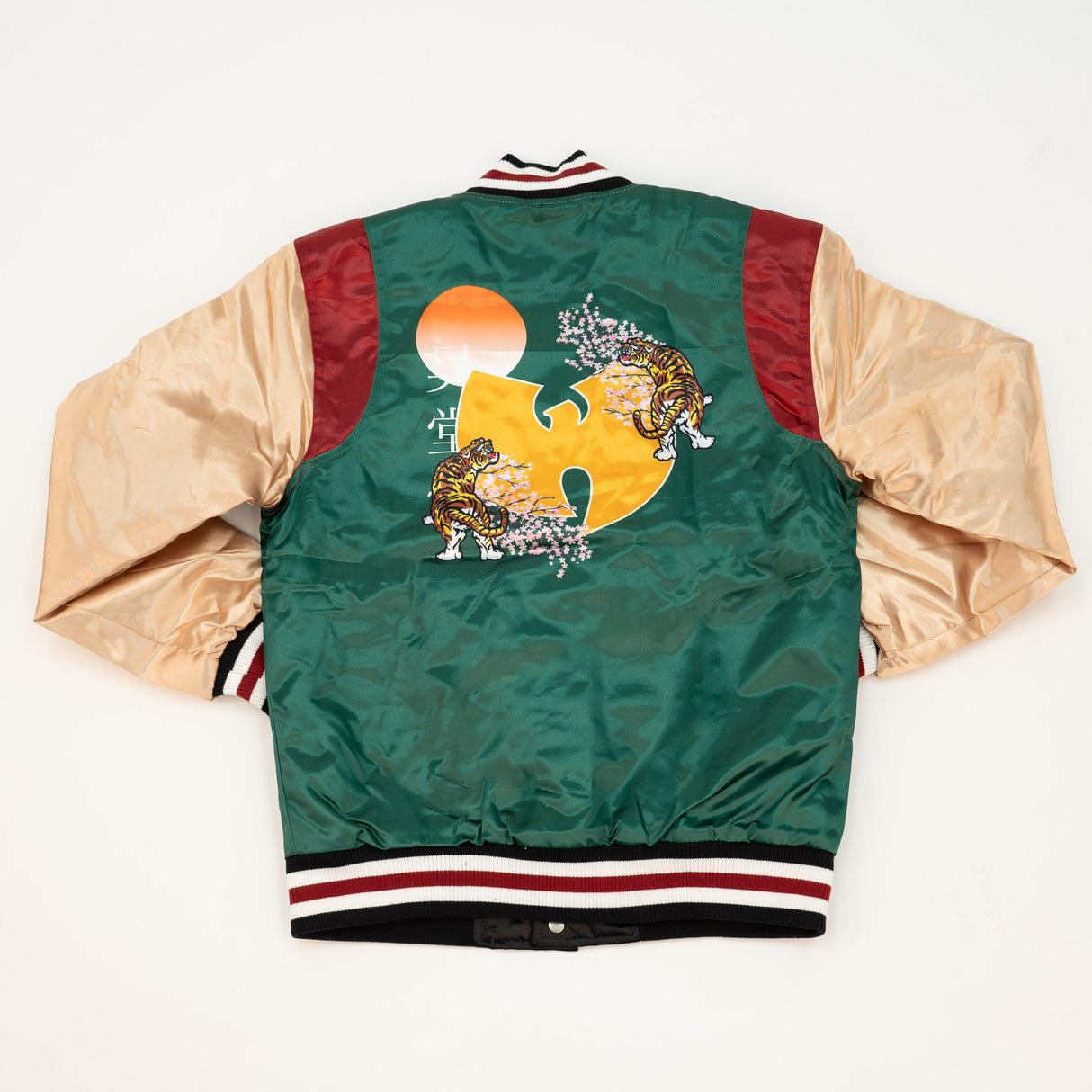 WU TANG SATIN JACKET OLIVE