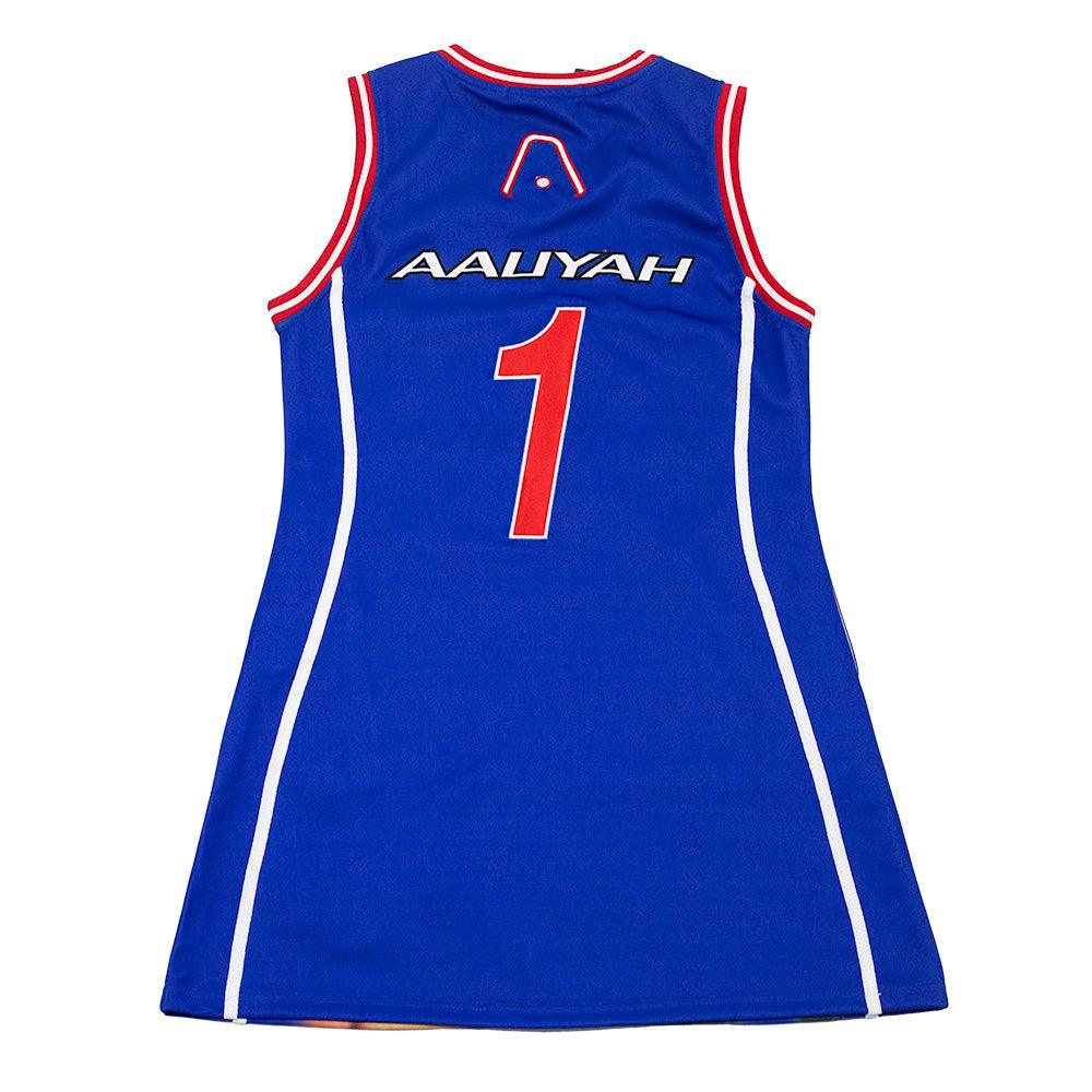 AALIYAH ROYAL BLUE JERSEY DRESS - Allstarelite.com