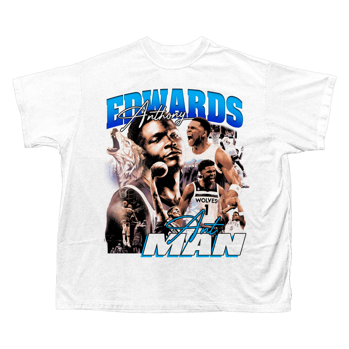 ANTHONY EDWARDS BOOTLEG T-SHIRT (WHITE)