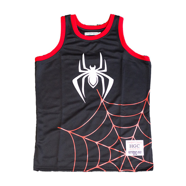 BLACK SPIDERMAN BASKETBALL JERSEY - Allstarelite.com