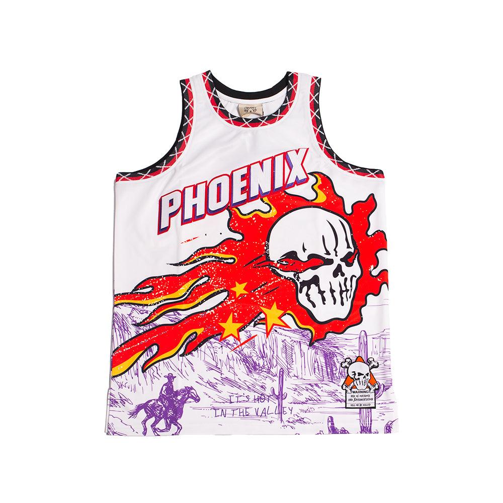 BRAND X HOT IN THE VALLEY YOUTH BASKETBALL JERSEY (PURPLE)