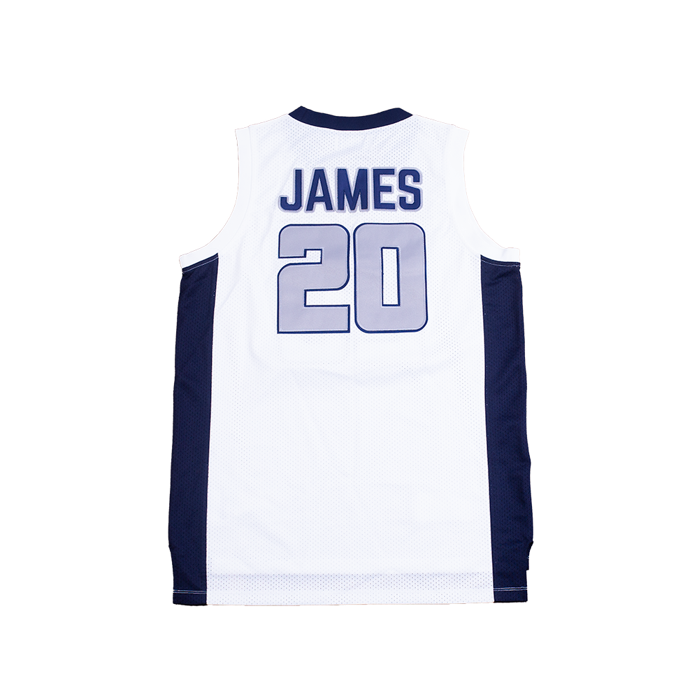 BRONNY JAMES WHITE HIGH SCHOOL BASKETBALL YOUTH JERSEY - Allstarelite.com