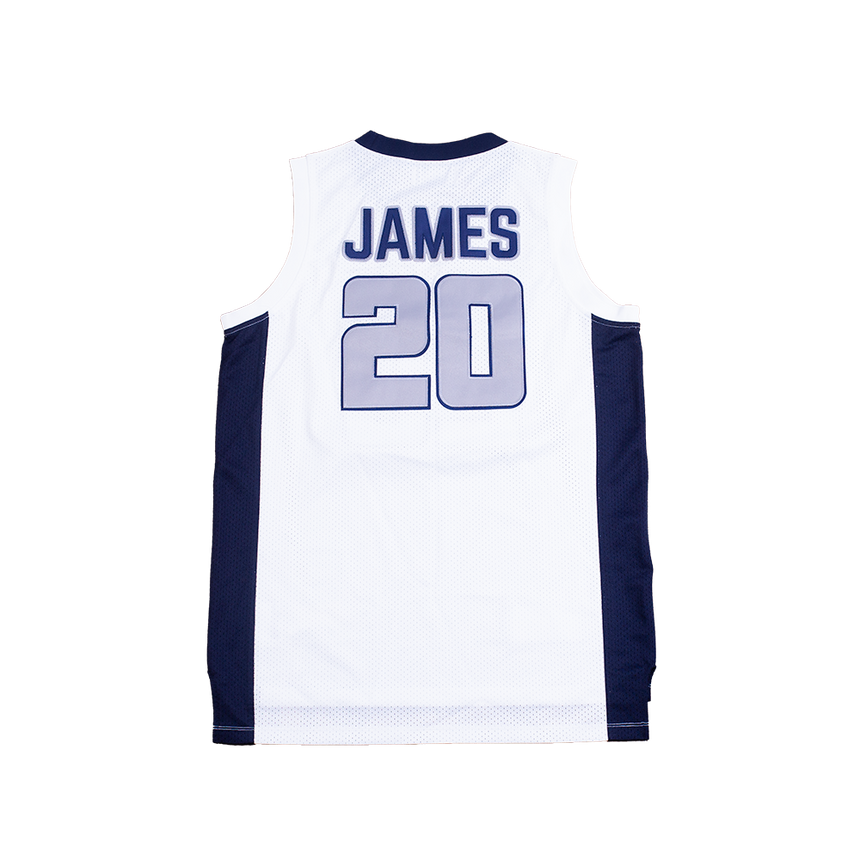 BRONNY JAMES WHITE HIGH SCHOOL BASKETBALL YOUTH JERSEY - Allstarelite.com