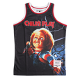 CHILDS PLAY CHUCKY BASKETBALL JERSEY BLACK - Allstarelite.com