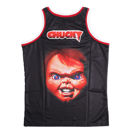 CHILDS PLAY CHUCKY BASKETBALL JERSEY BLACK - Allstarelite.com