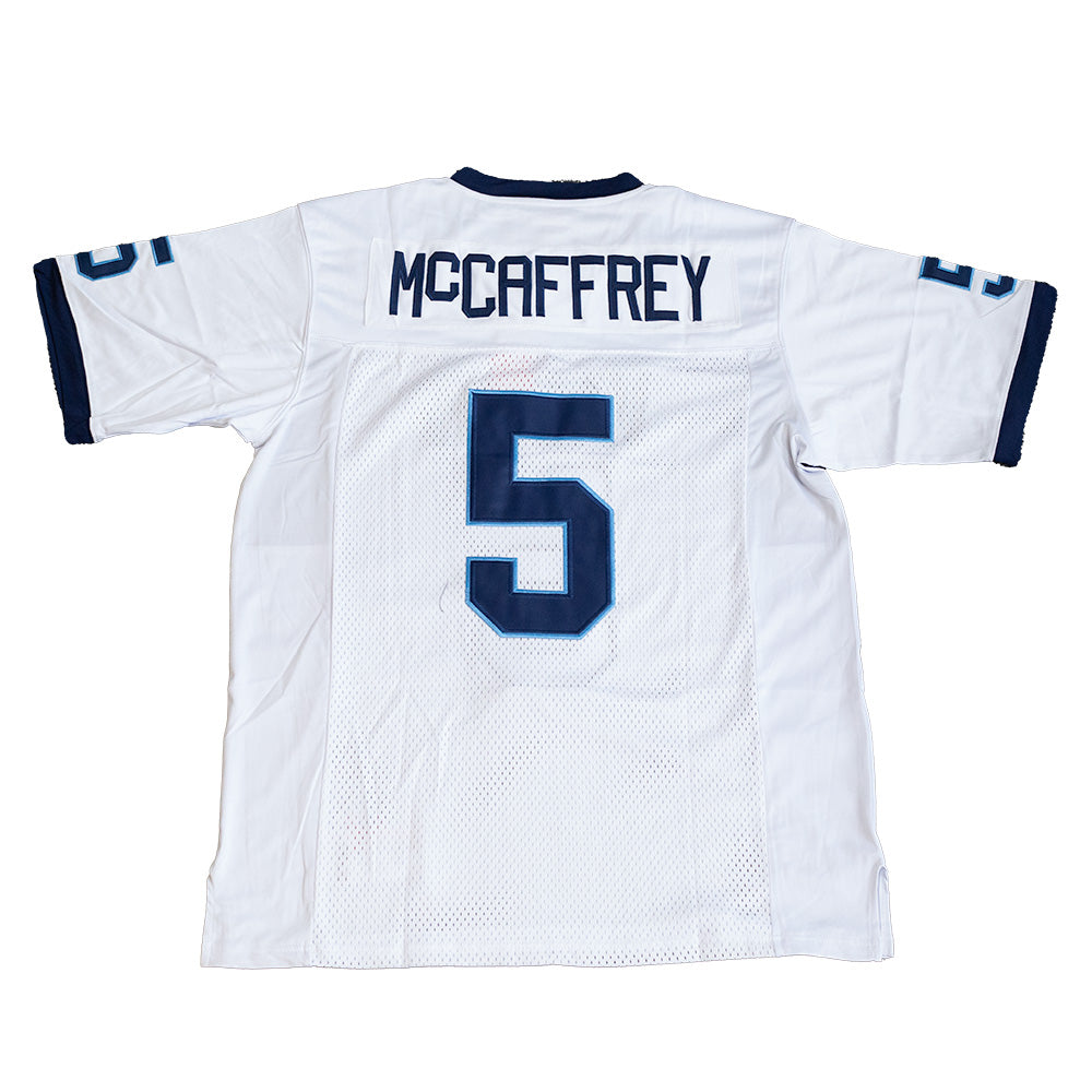 CHRISTIAN MCCAFFREY WHITE HIGH SCHOOL FOOTBALL JERSEY - Allstarelite.com