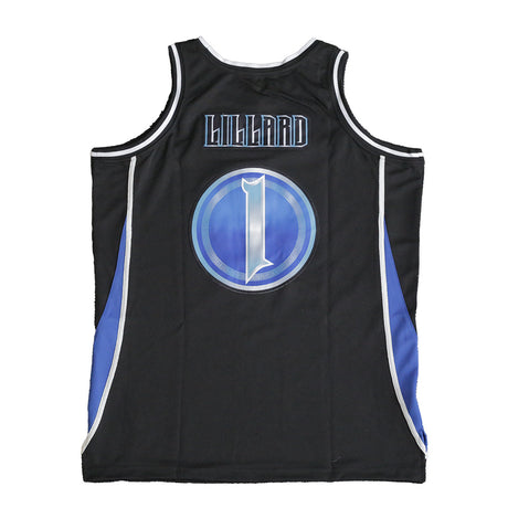 DAMIAN LILLARD ALTERNATE BLACK HIGH SCHOOL BASKETBALL JERSEY BLACK - Allstarelite.com