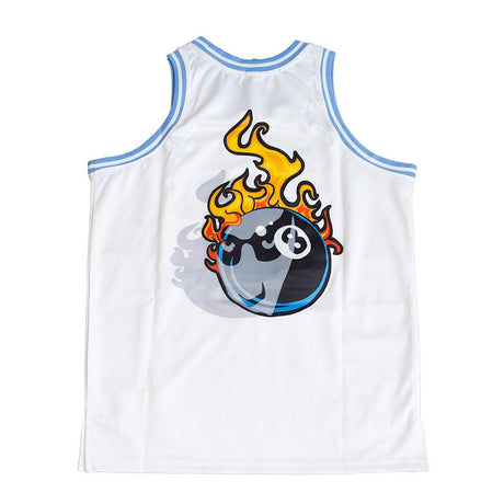 DEAD PRESIDENTS CAPITAL BASKETBALL JERSEY (WHITE) - Allstarelite.com