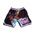 DONT BE A MENACE BLACK BASKETBALL SHORTS - Allstarelite.com