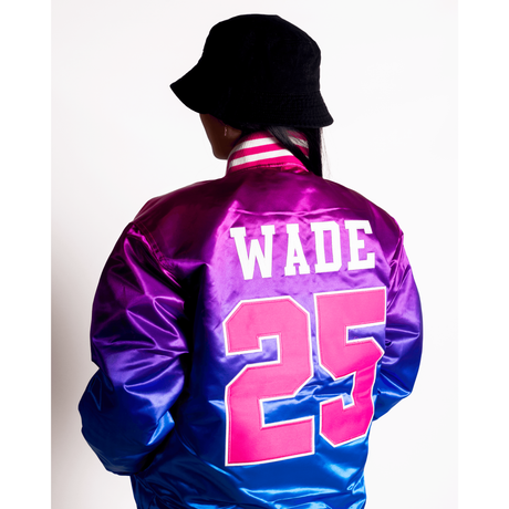 DWAYNE WADE HIGH SCHOOL ALT SATIN JACKET - Allstarelite.com