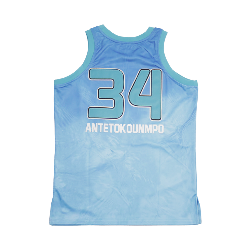 G. ANTETOKOUNMPO YOUTH ALRTERNATE HIGH SCHOOL BASKETBALL JERSEY BLUE - Allstarelite.com