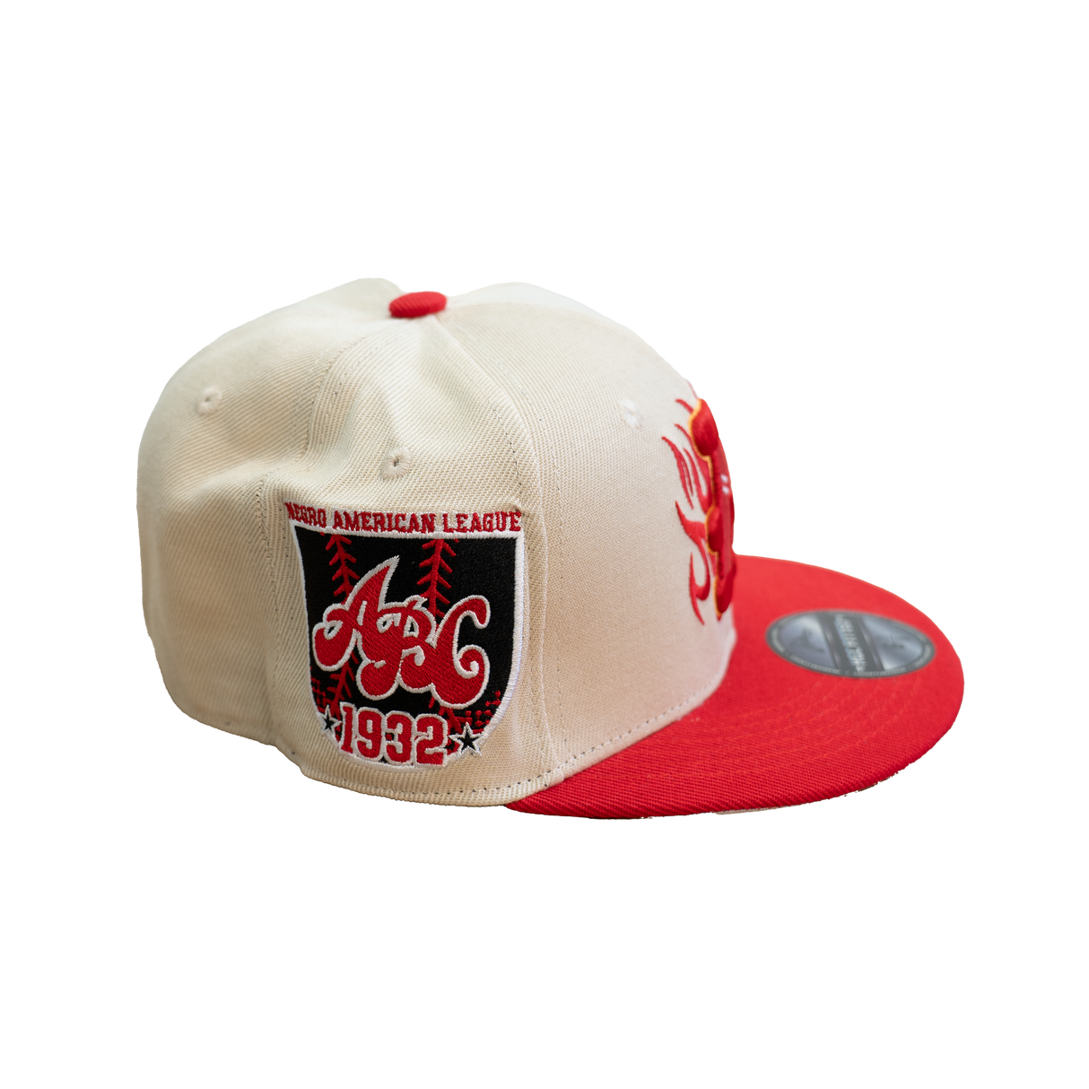 ATLANTA BLACK CRACKERS FITTED HAT (CREAM)