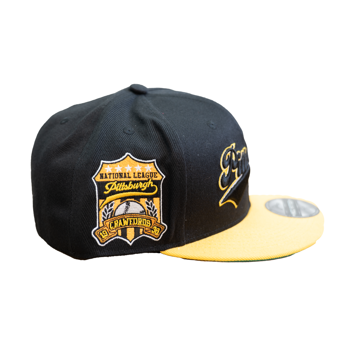 PITTSBURG CRAWFORDS NATIONAL LEAGUE FITTED HAT (BLACK)