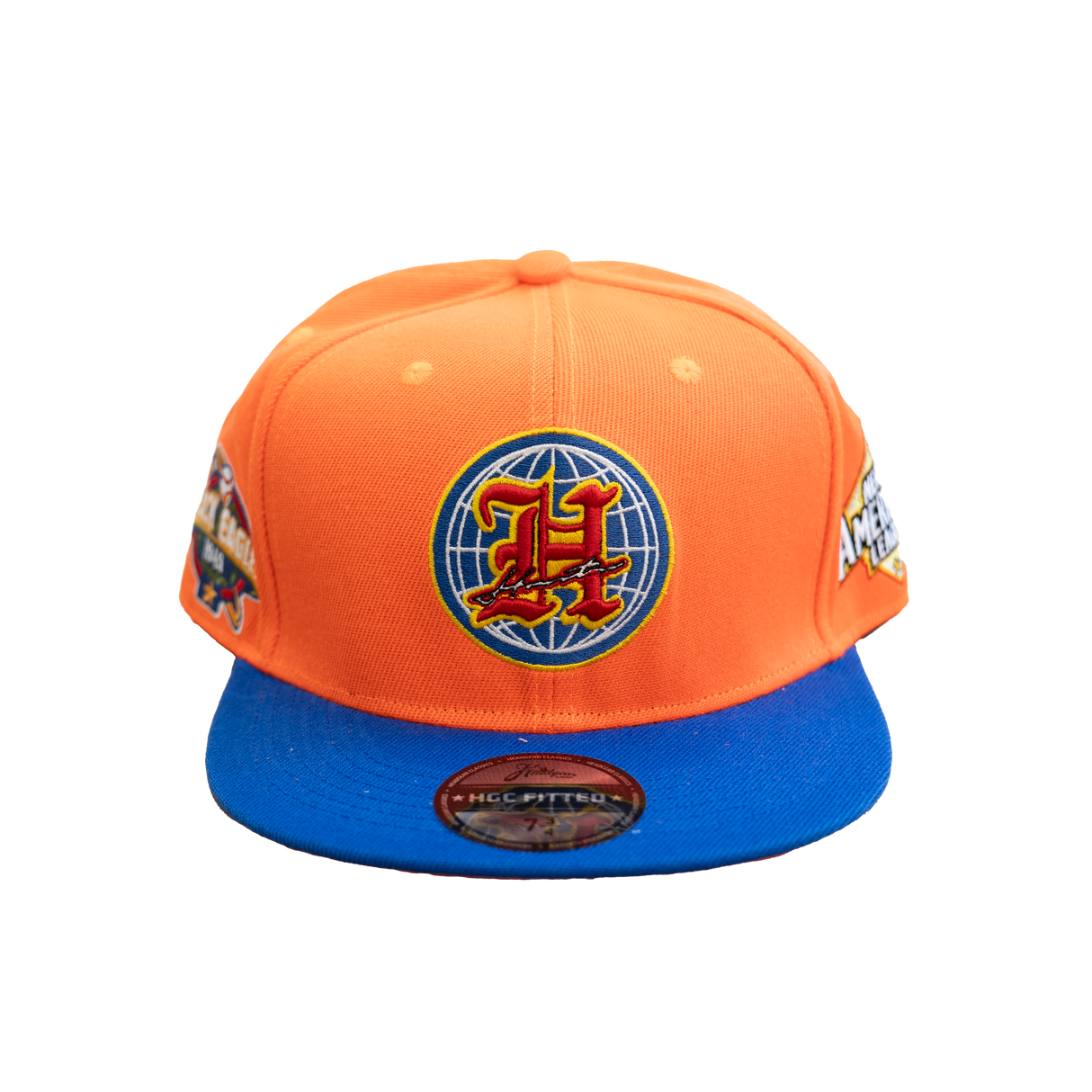 HOUSTON BLACK EAGLES FITTED HAT (ORANGE)