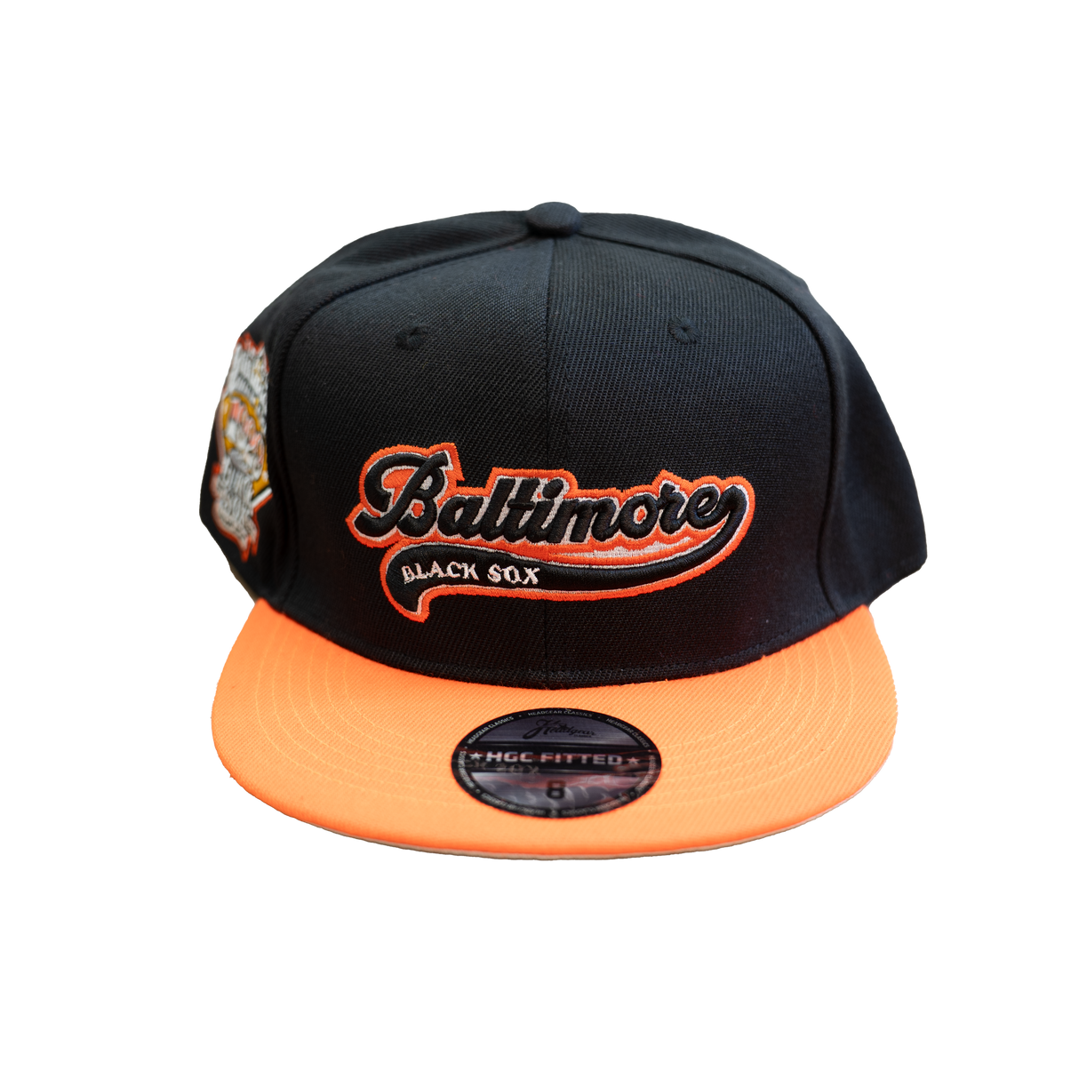 BALTIMORE BLACK SOX BLACK LEAGUE CHAMPS FITTED HAT (BLACK)