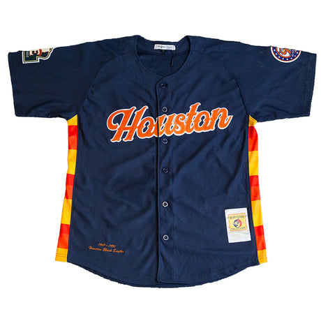 HOUSTON EAGLES NAVY NL BASEBALL JERSEY - Allstarelite.com