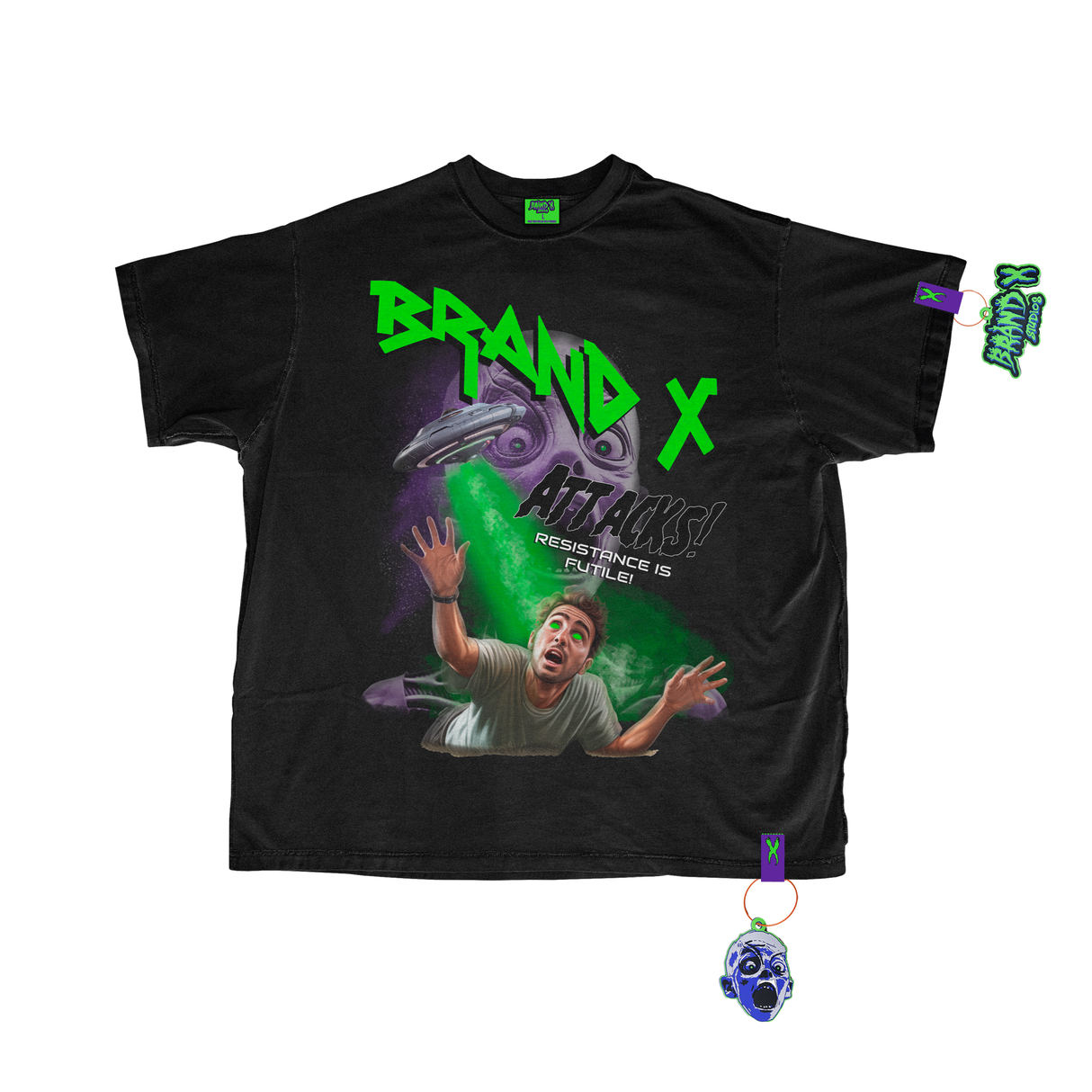 BRAND X GOGGLES T-SHIRT (BLACK)