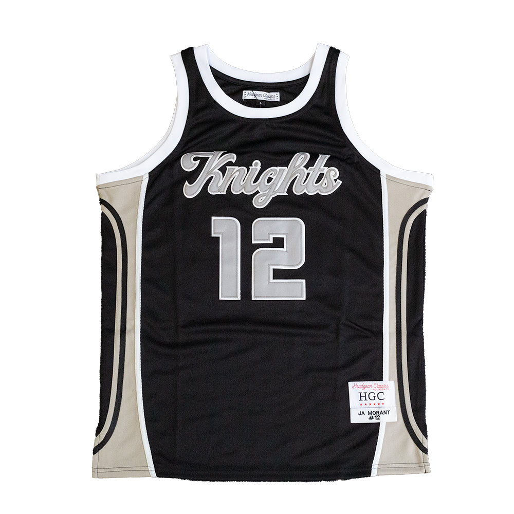 JA MORANT ALTERNATE GRAY/BLACK HIGH SCHOOL BASKETBALL JERSEY GREY - Allstarelite.com