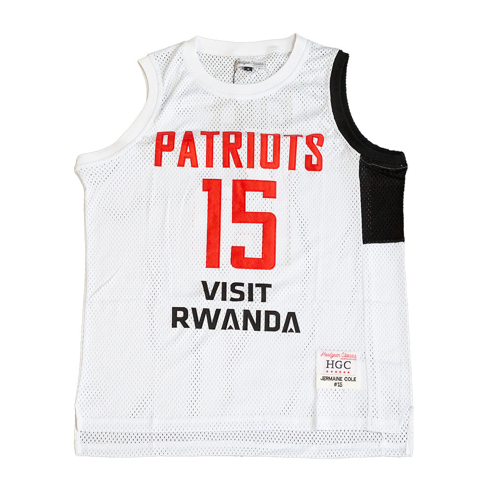 JCOLE INTERNATIONAL BASKETBALL JERSEY WHITE - Allstarelite.com