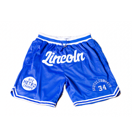 JESUS SHUTTLESWORTH BLUE BASKETBALL SHORTS - Allstarelite.com