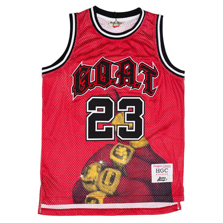 JORDAN GOAT SIX RINGS BASKETBALL JERSEY - Allstarelite.com