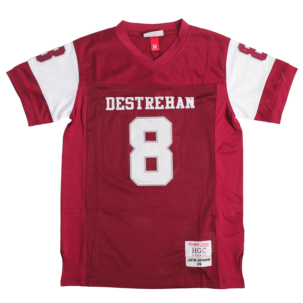 JUSTIN JEFFERSON HS FOOTBALL JERSEY RED - Allstarelite.com