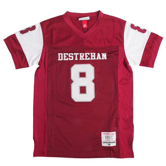 JUSTIN JEFFERSON HS FOOTBALL JERSEY RED - Allstarelite.com