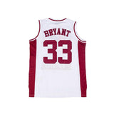 Kobe Bryant Lower Merion Maroon & White High School Basketball Jersey - Allstarelite.com