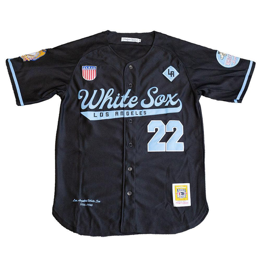 LA WHITE SOX YOUTH BASEBALL JERSEY (BLACK) - Allstarelite.com