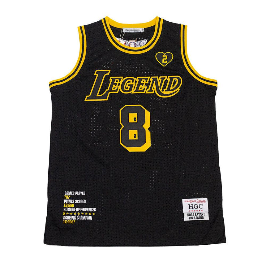 YOUTH LEGEND MAMBA BASKETBALL JERSEY (BLACK/YELLOW)