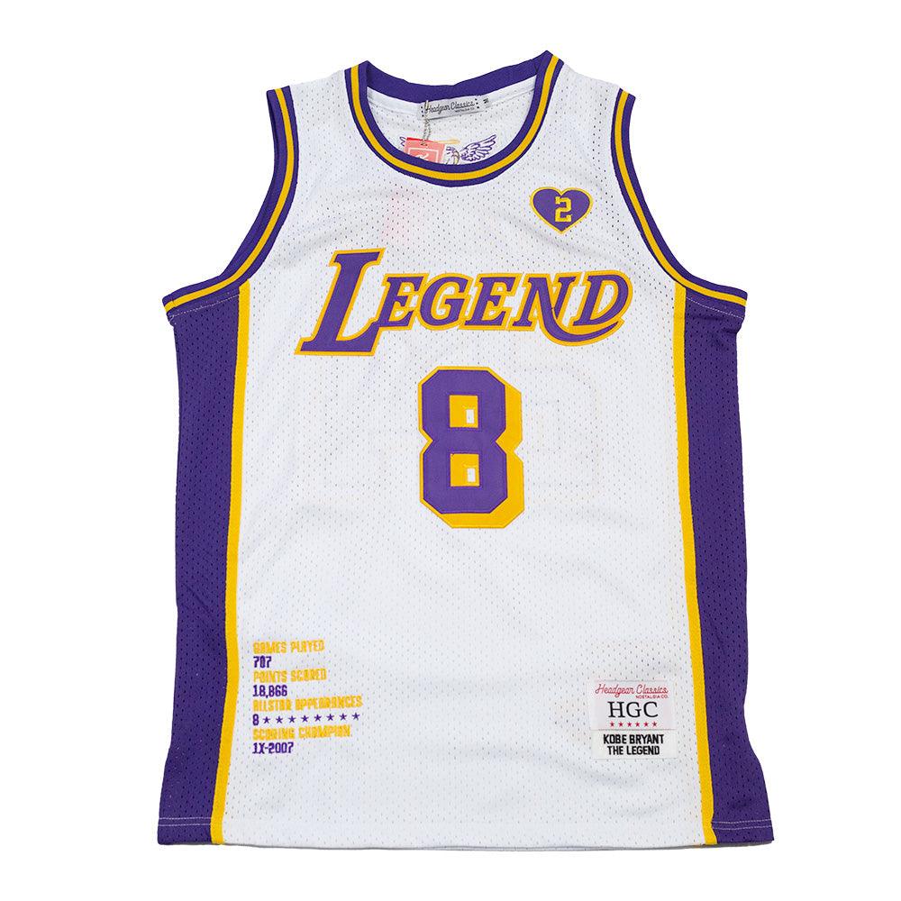 YOUTH LEGEND MAMBA BASKETBALL JERSEY (WHITE/PURPLE)