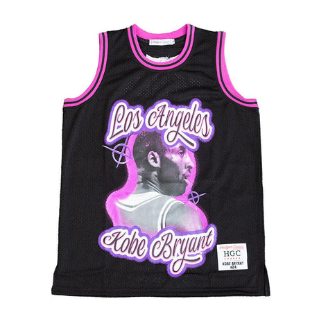 LOS ANGELES KOBE BRYANT AIRBRUSH BASKETBALL JERSEY - Allstarelite.com