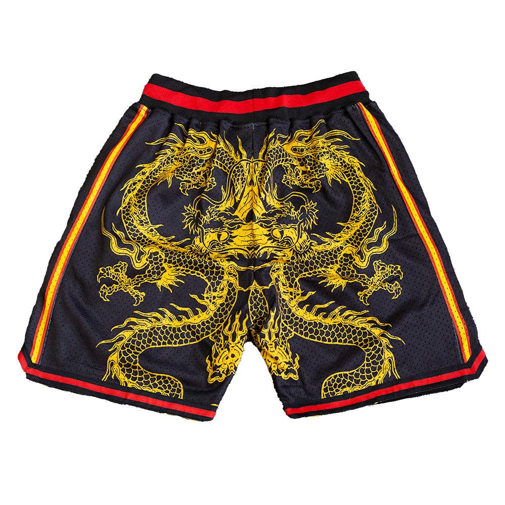 LOS ANGELES KOBE BRYANT BRUCE LEE BASKETBALL SHORTS (BLACK) - Allstarelite.com